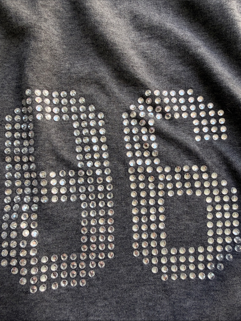 2010 PINK Victoria's Secret grey bling LOVE PINK zip up hoodie - Picture 9 of 10